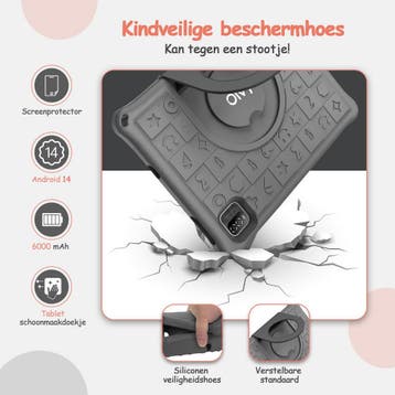 Kindertablet PRO - 6000 mAh - Vanaf 3 Jaar - 128GB - 4GB+4GB, Computers en Software, Verzenden, Zo goed als nieuw