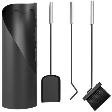 Haardgereedschapset 4-delig Haardaccessoires Met Bezem, Sche, Verzenden, Nieuw