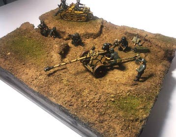 Tamiya - Diorama Big WWII German PaK 40 Anti-Tank Artillery, Nieuw