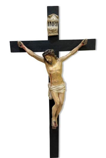 Crucifix - Gips, Hout - 1850-1900 - Gran Cristo crucificado