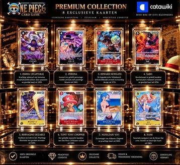 Bandai - 8 Card - One Piece - Issho (Fujitora) Perona Edward, Nieuw