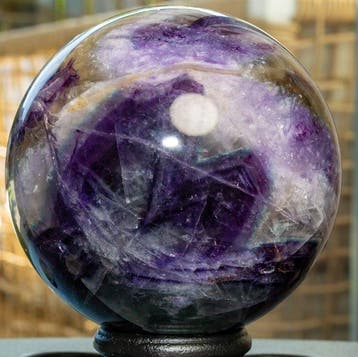 Fluoriet Fine polished Multicolor Quality fluorite sphere -