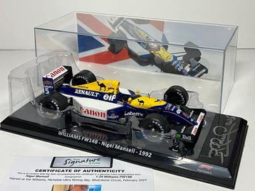 Williams - Nigel Mansell - 1992 - Schaal 1:24 modelauto, Nieuw