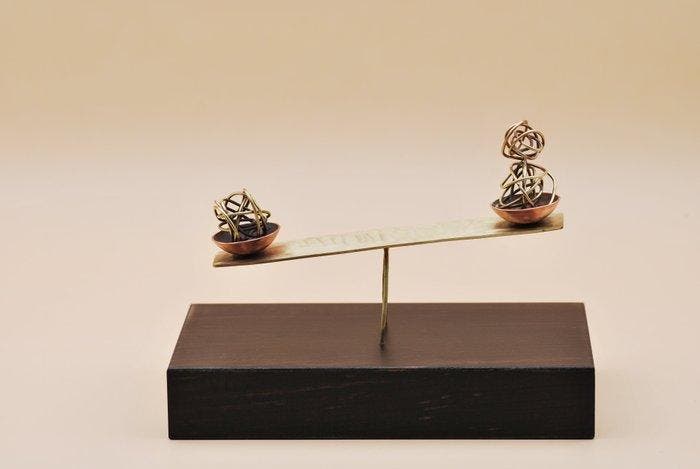 Luis Martinez - Conexiones I – Equilibrio, Antiek en Kunst, Kunst | Designobjecten