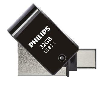 Philips | USB Stick | 32 GB | USB 3.1 | USB-C | 2-in-1 | OTG, Verzenden, Nieuw
