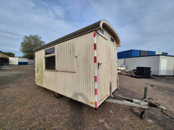 Upcycle Tiny House Binnenste Buiten Schaftwagen 4m. HS-857, Zakelijke goederen, Machines en Bouw | Keten en Containers, Verzenden