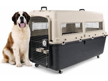 Flamingo Fomad - Reisbench hond - Metalen deur met draaislot, Verzenden, Zo goed als nieuw