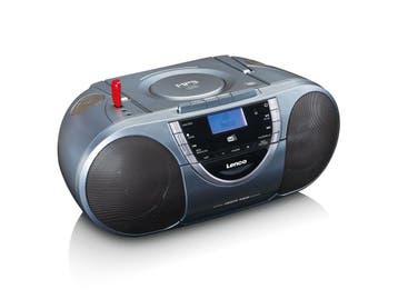 Lenco SCD-6800GY - Draagbare radio cd speler - DAB mp3 -, Verzenden, Zo goed als nieuw