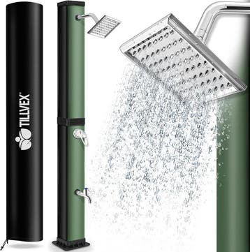 Buitendouche - Tuindouche - Zonneenergie - 40L - Groen - Til, Verzenden, Zo goed als nieuw