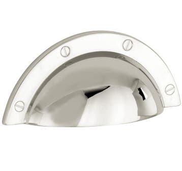 Schelpgreep Shell glans nikkel, Verzenden, Nieuw