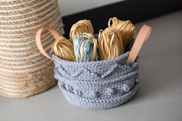 Haakpatroon Mand met Hengsels en reliëf, Ophalen of Verzenden, Nieuw