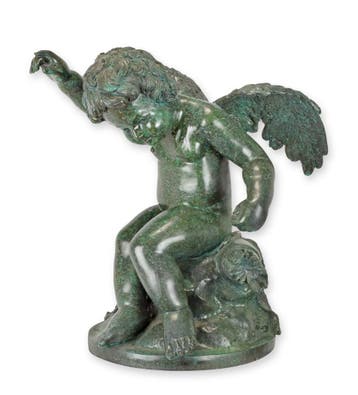 A BRONZE SCULPTURE OF A WINGED PUTTI (Beeldjes - Decoratie), Verzenden, Nieuw