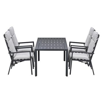 Garden Impressions Kasper tuinset 5-delig - tuintafel 160x84, Verzenden, Nieuw