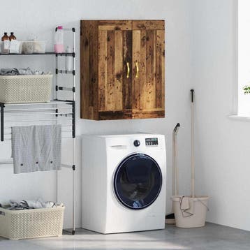 vidaXL Wandkast Oud Hout 69,5 x 34 x 90 cm Bewerkt hout, Minder dan 50 cm, Verzenden, Nieuw, Minder dan 100 cm