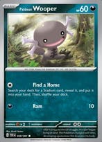 Paldean Wooper 058/091 reverse holo Paldean Fates, Ophalen of Verzenden, Nieuw, Losse kaart, Foil