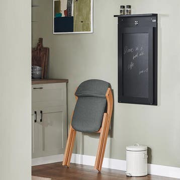 2dekans | SoBuy - Wandtafel Met Bord - Opklapbare Tafel -, Huis en Inrichting, Tafels | Eettafels, Ophalen of Verzenden, Zo goed als nieuw