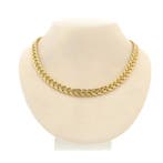 Gouden vossenstraat collier. (Ketting), Ophalen of Verzenden, Gebruikt, Overige kleuren, Goud