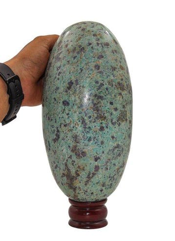KAM’R GEM – massief 5,78 kg robijn in fuchsite Shiva Lingam