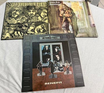Jethro Tull - 3 Albums - Great conditions and some 1st, Cd's en Dvd's, Vinyl Singles, Nieuw in verpakking