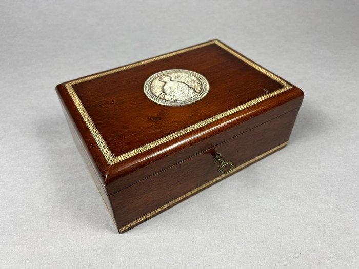 Sieradendoos - Mahonie, Antiek en Kunst, Antiek | Overige Antiek