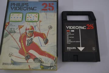 Skiing (VIDEOPAC 25), Spelcomputers en Games, Spelcomputers | Overige, Verzenden, Zo goed als nieuw