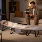 Opklapbaar campingbed met kussen draagbaar slaapbed, Verzenden, Nieuw