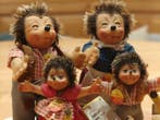 Steiff - Figuur - Steiff Igelfamilie (4) - Plastic, Textiel