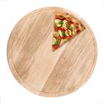 GGM Gastro | Pizzabord - met saftrille - rond - hout - |, Verzenden, Nieuw, Effen, Bord(en)
