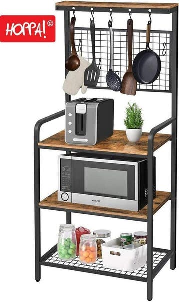 Hoppa! BR01007BBC1 Bakkersrek bruin van 59 voor 15 NIEUW, Overige materialen, Nieuw, 60 cm of meer, Rechthoekig