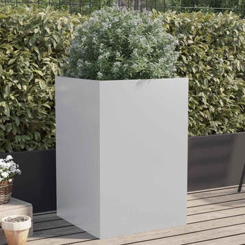 vidaXL Plantenbak 52x48x75 cm gegalvaniseerd staal, Verzenden, Nieuw, Metaal