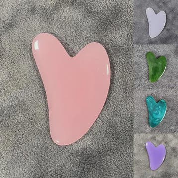 Hartvormige Guasha Steen voor Gezichtsmassage & Huidverbeter, Verzenden, Nieuw