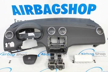 AIRBAG SET – DASHBOARD SEAT ZWART IBIZA 6J FACELIFT, Auto-onderdelen, Gebruikt, Seat