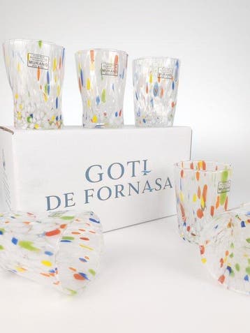 Secoloventesimo - Drinkservies (6) - LAGUNA - Glas - 6 Goti