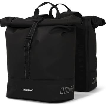 URBAN PROOF double rolltop bag 38L recycled zwart, Fietsen en Brommers, Fietsaccessoires | Fietstassen, Verzenden, Nieuw