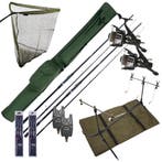 Complete Ultimate Karper Set met hengels, vrijloopmolens,, Verzenden, Nieuw