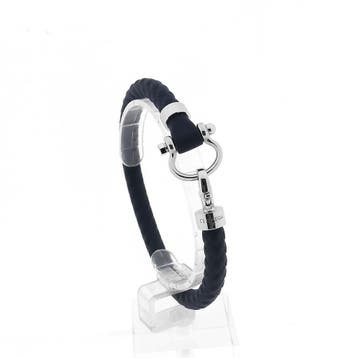Omega Accessories; Sailing Bracelet; Dark Blue; Rubber; (..., Ophalen of Verzenden, Zo goed als nieuw, Blauw