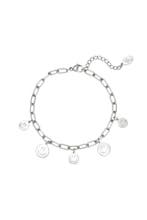 Armband meerdere smileys Goud kleur Stainless Steel, Sieraden, Tassen en Uiterlijk, Armbanden, Verzenden, Nieuw