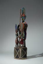 Een kralensculptuur - Yoruba - Nigeria (Zonder minimumprijs), Antiek en Kunst, Kunst | Niet-Westerse kunst