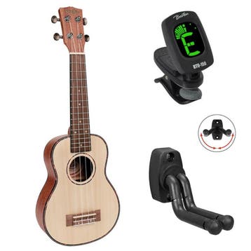 Korala UKS-410 bundel Performer Series sopraan ukulele, Ophalen of Verzenden, Nieuw
