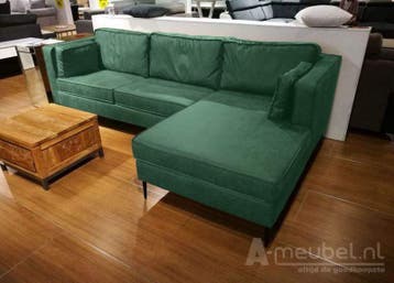 Loungebank Borne - loungebanken - Groen, Huis en Inrichting, Banken | Bankstellen, Nieuw, Stof