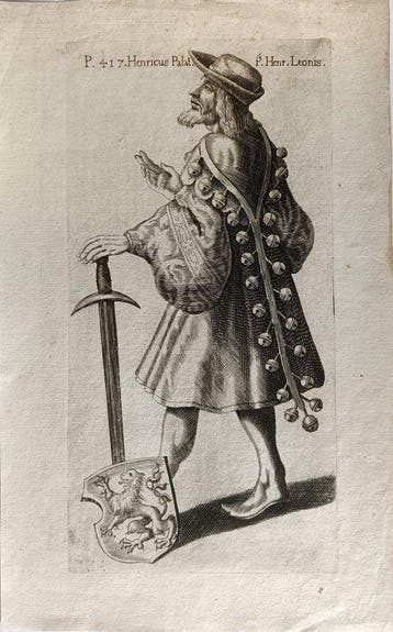 Ecole Allemande du XVIIème siècle - Gravure Henri IV du