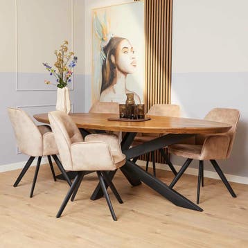 Eettafel Brandy | 300 cm | Ovaal | Starfurn, Ophalen of Verzenden, Nieuw