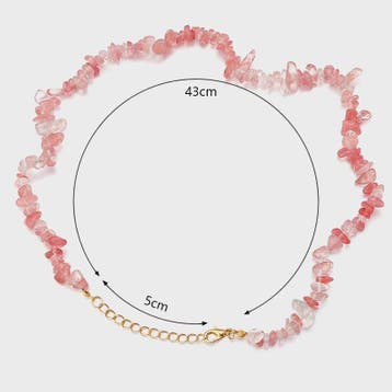Unieke Natuursteen Choker Ketting - Onregelmatige Kristal &, Verzenden, Nieuw