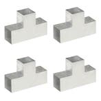 vidaXL Paalverbindingen 4 st T-vorm 101x101 mm, Verzenden, Nieuw