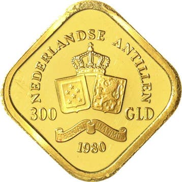 Nederlandse Antillen. Juliana. 300 Gulden 1980 zonder