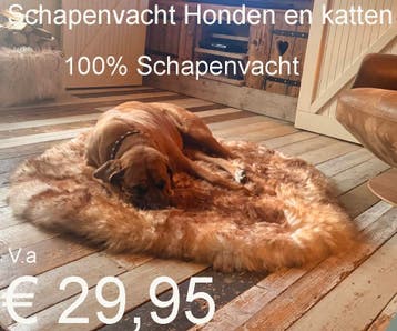 Hondenkleed 100% SCHAPENVACHT Honden kleed  V.a. 29,95 NIEUW, Ophalen of Verzenden, Nieuw
