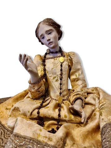 Mannequin - Hout, Textiel, Terracotta