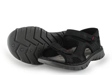 Rieker Sandalen in maat 43 Zwart, Kleding | Heren, Schoenen, Sandalen, Verzenden, Zwart, Zo goed als nieuw