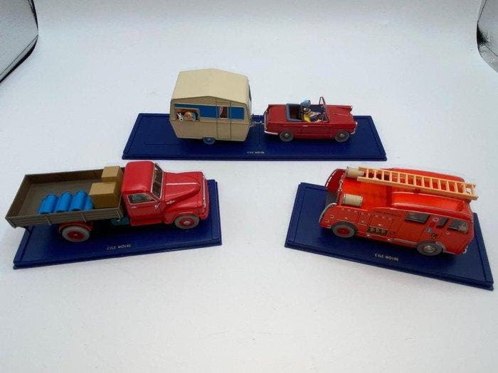 Moulinsart - Tintin - Cabriolet + Caravane / Camion / Camion, Boeken, Strips | Comics