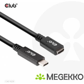 CLUB3D USB Gen1 Type-C Extensie kabel 5Gbps 60W(20V/3A), Computers en Software, Verzenden, Nieuw